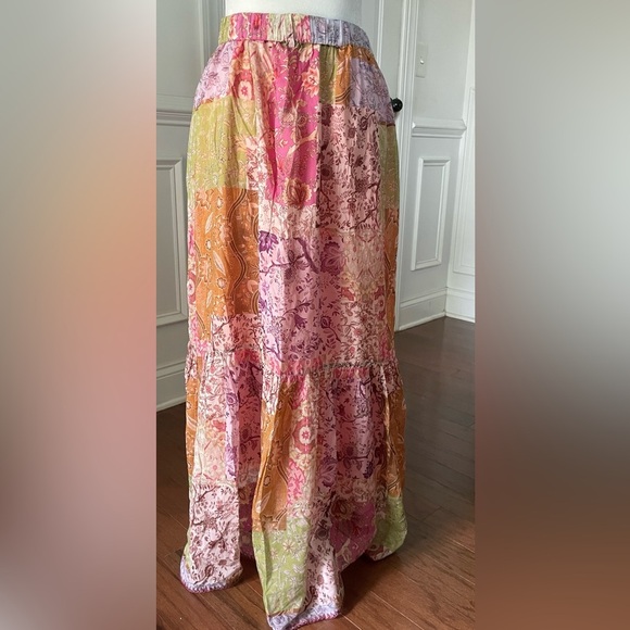 JOHNNY WAS RIVER TIERED SKIRT SIZE SMALL - Picture 5 of 7